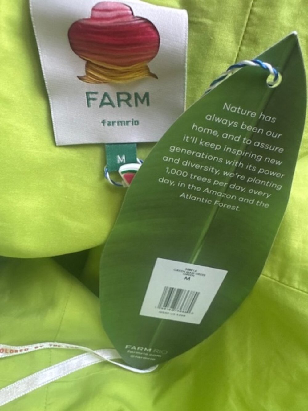 FARM Rio Green Birds Smocked Maxi Dress - Picture 15 of 16